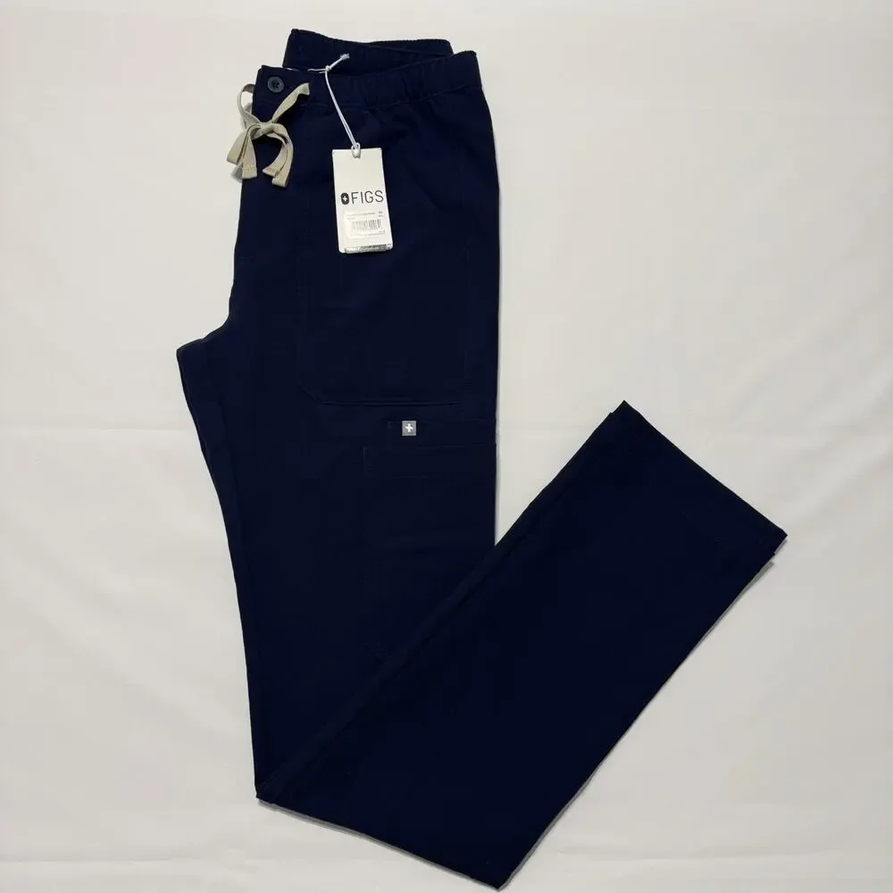FIGS Men’s Cairo Cargo Scrub Pants Navy Xtra Small New With Tags